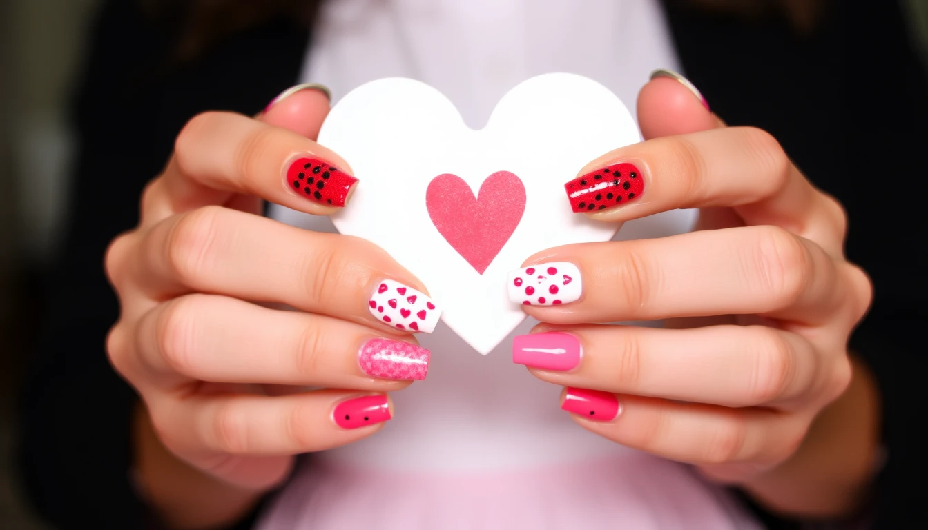 Cute and Easy Valentine's Day Nail Design Ideas