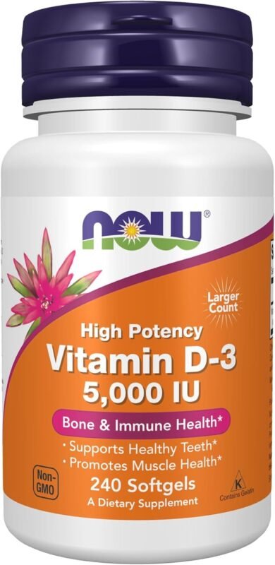 NOW Foods Supplements, Vitamin D-3 5,000 IU