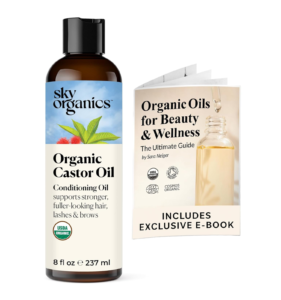 Sky Organics - Castor Oil Organic - Volumizing Hair Oil - Scalp, Lashes, Brows