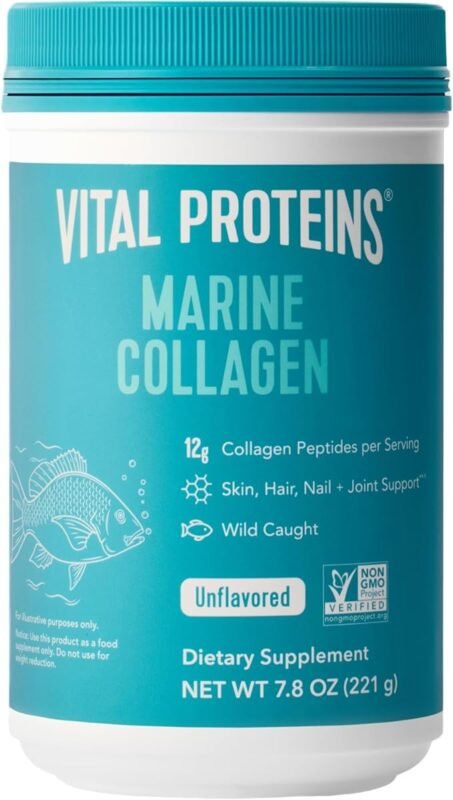 Vital Proteins Collagen Peptides Powder Unflavored, Grass-Fed, Pasture-Raised, 20g Collagen Per Serving, 10oz