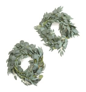 Ling's Moment Artificial Eucalyptus and Willow Greenery Garlands